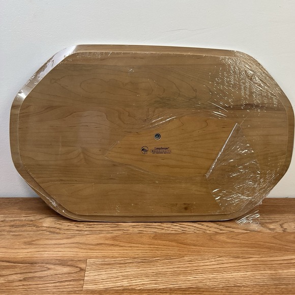 Longaberger Lid for 2006 Natures Host Work Basket, Warm Brown w/Knob 50443 NEW - Picture 4 of 6